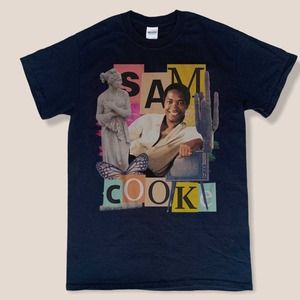 Sam Cooke Unisex Black T-shirt